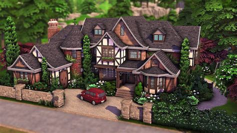 sims 4 tudor style build